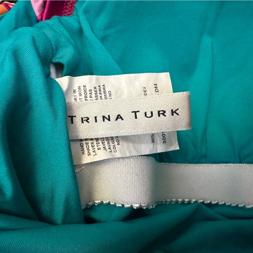 Trina Turk Ruffled Off Shoulder Floral Swimsuit